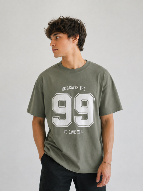 He Leaves The 99 Tee